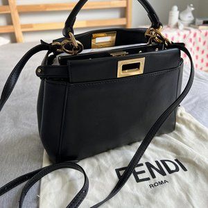 Fendi Mini Peekaboo leather Bag